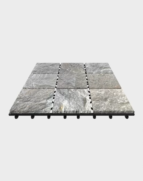 Composite deck tiles ezclip quartz