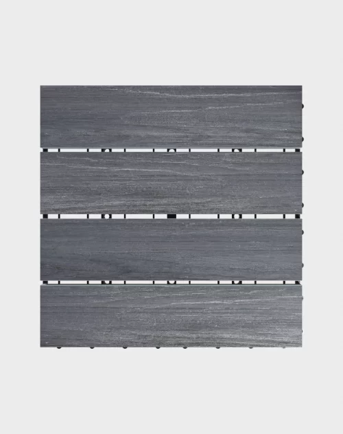 Composite deck tiles ezclip elite moon grey