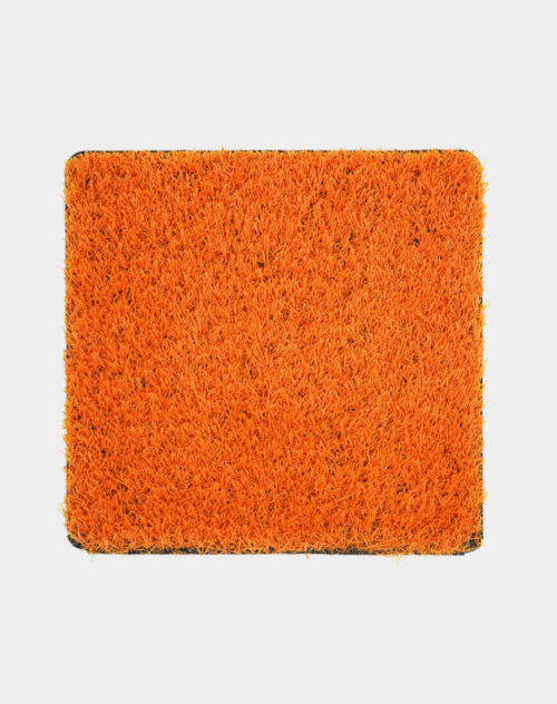 Orange-turf-coloured artificial grass for playgrounds and events available in 6 feet width in Toronto vancouver ottawa